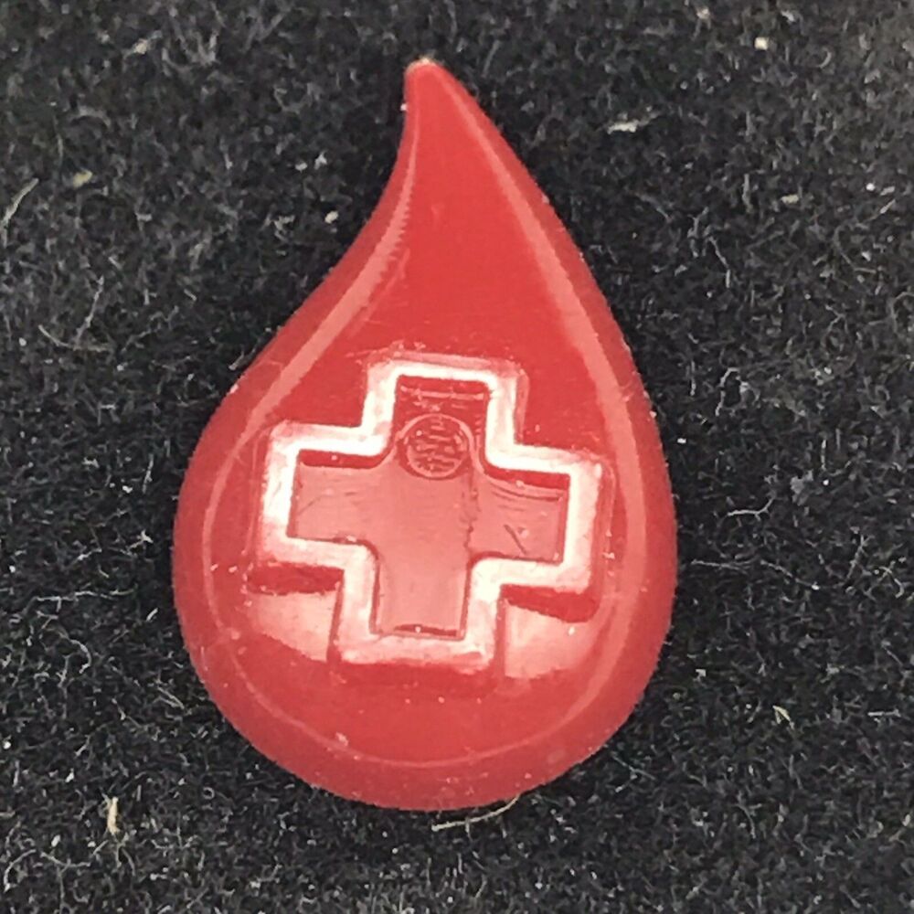 Red Cross Vintage Stick Pin Blood Donor Red White Collectible Humanitarian